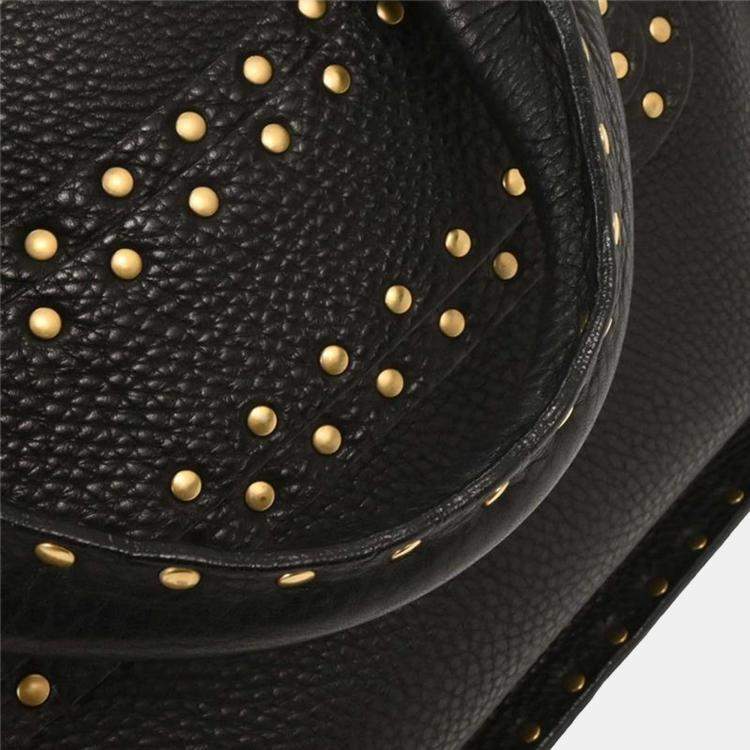 Pre Owned Celine Boogie Black Calfskin Leather Top Handle Bag