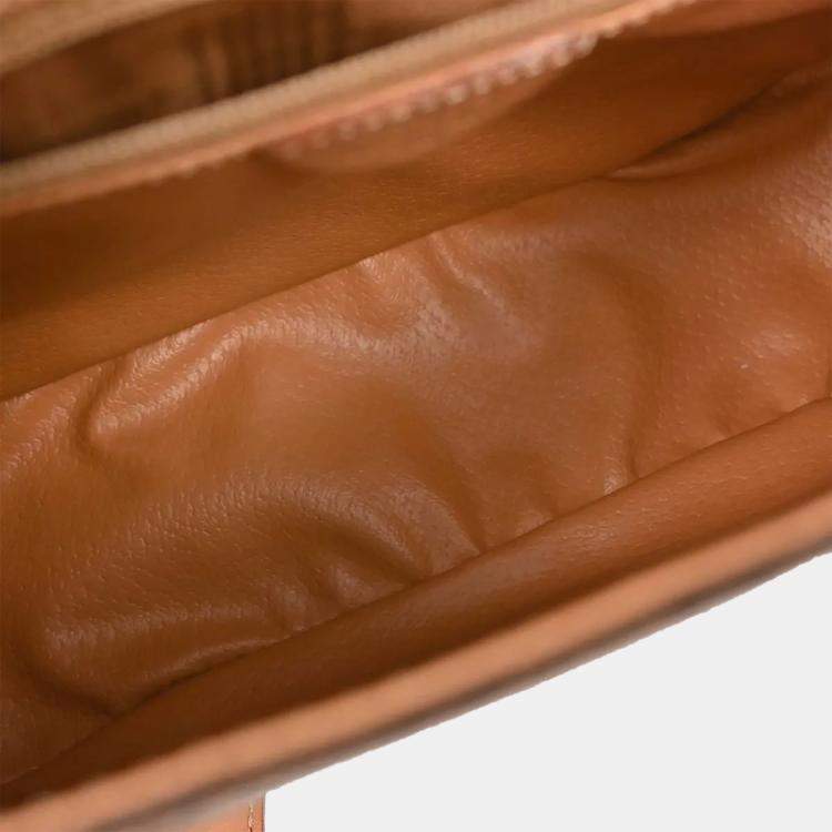 Pre Owned Celine Macadam Brown PVC Coated Canvas Shoulder Bag