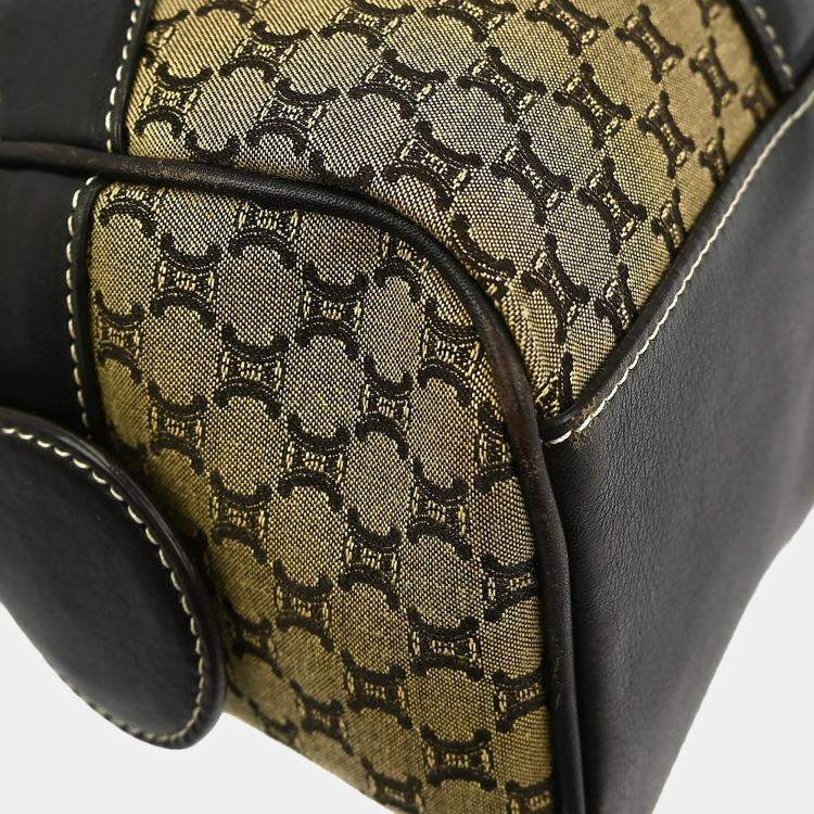 مملوكة مسبقًا Celine Macadam Brown Canvas Shoulder Bag