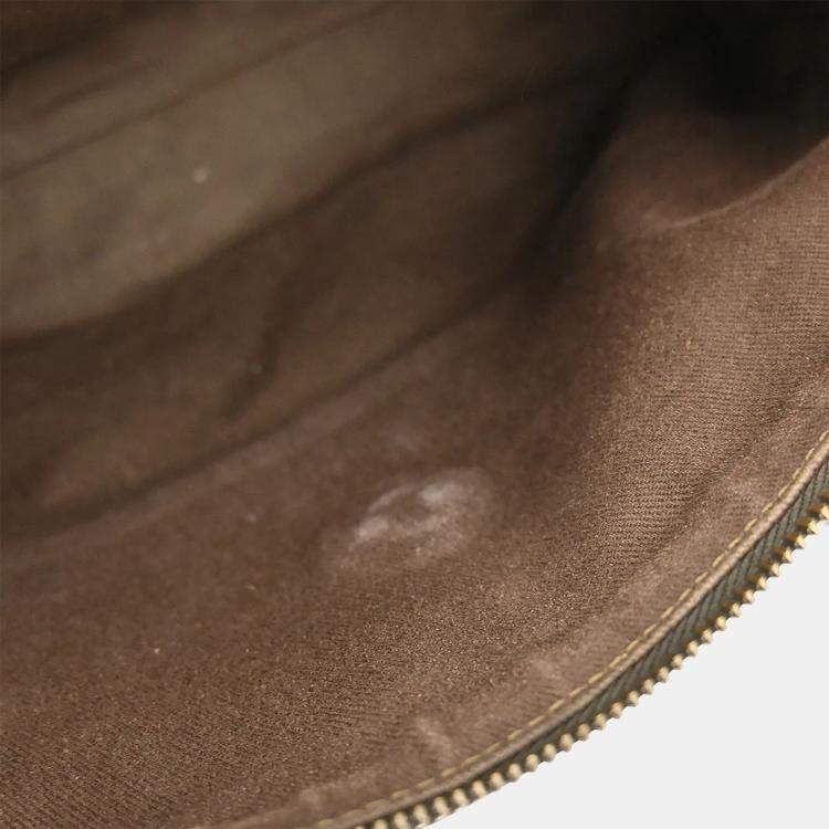 مملوكة مسبقًا Celine Macadam Brown Canvas Shoulder Bag