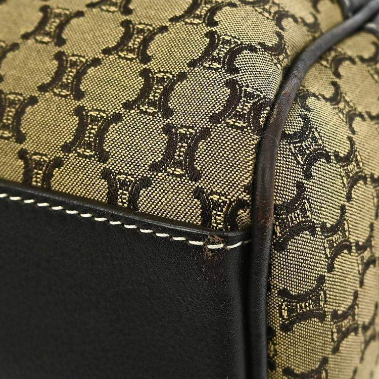 مملوكة مسبقًا Celine Macadam Brown Canvas Shoulder Bag