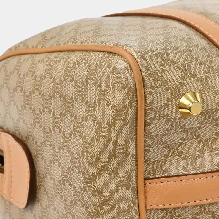 مملوكة مسبقًا Celine Macadam Beige Canvas Duffel Bag