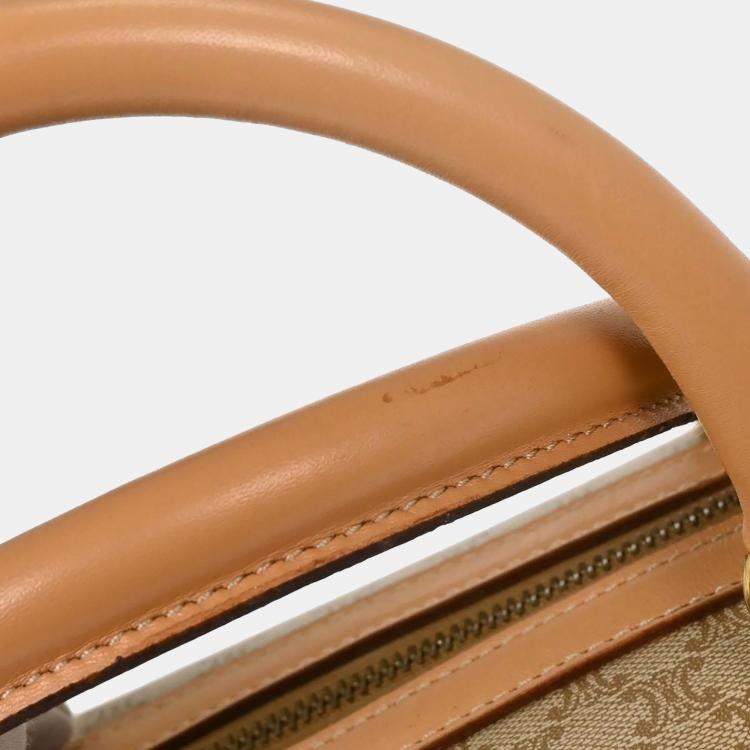 مملوكة مسبقًا Celine Macadam Beige Canvas Duffel Bag