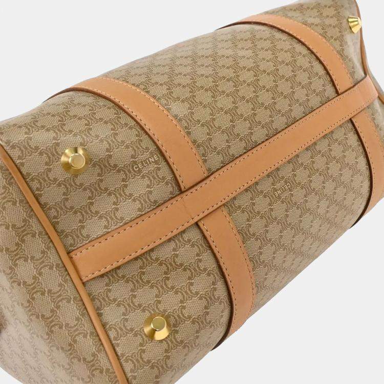 مملوكة مسبقًا Celine Macadam Beige Canvas Duffel Bag
