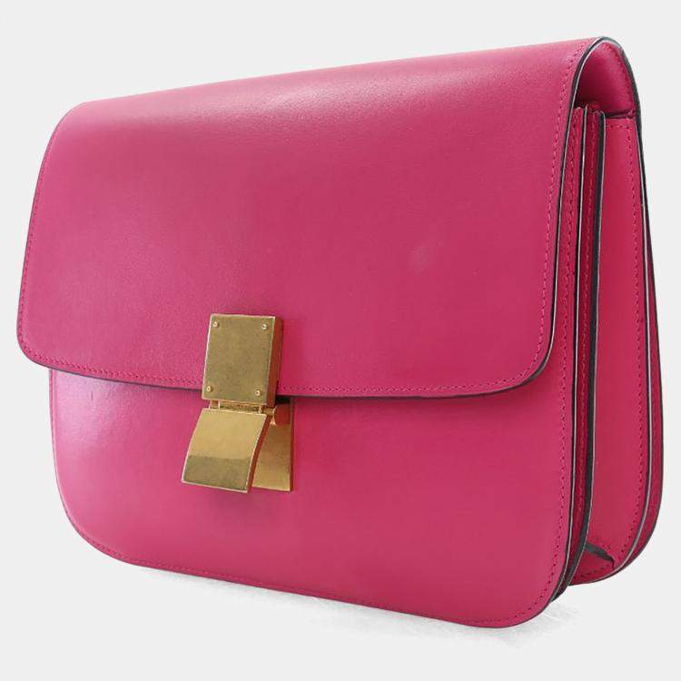 Pre Owned Celine Medium Smooth Calfskin Box Bag