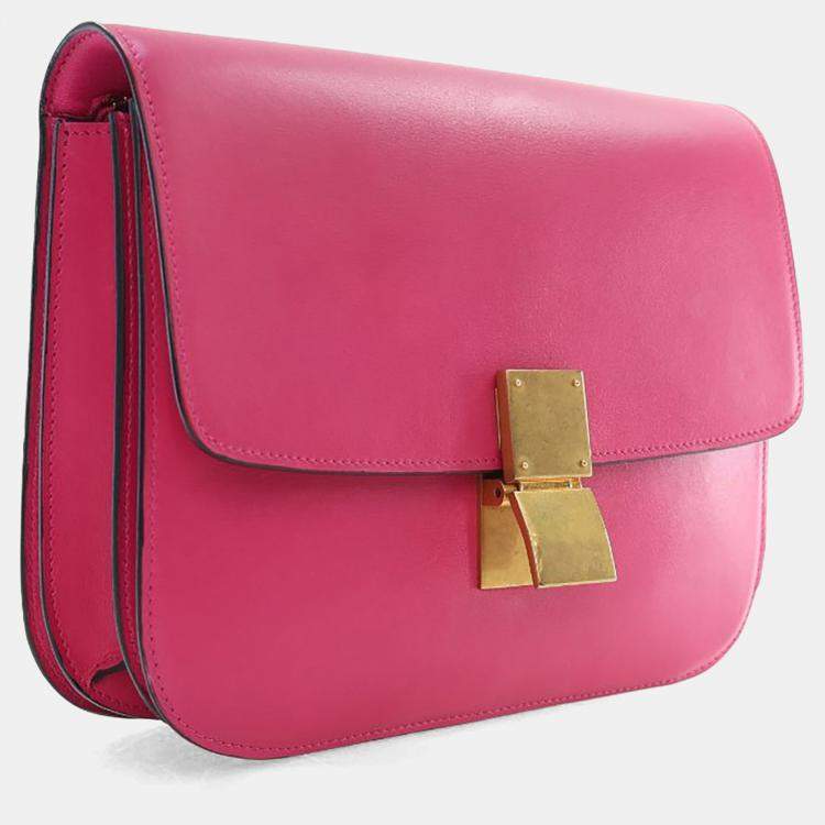 Pre Owned Celine Medium Smooth Calfskin Box Bag