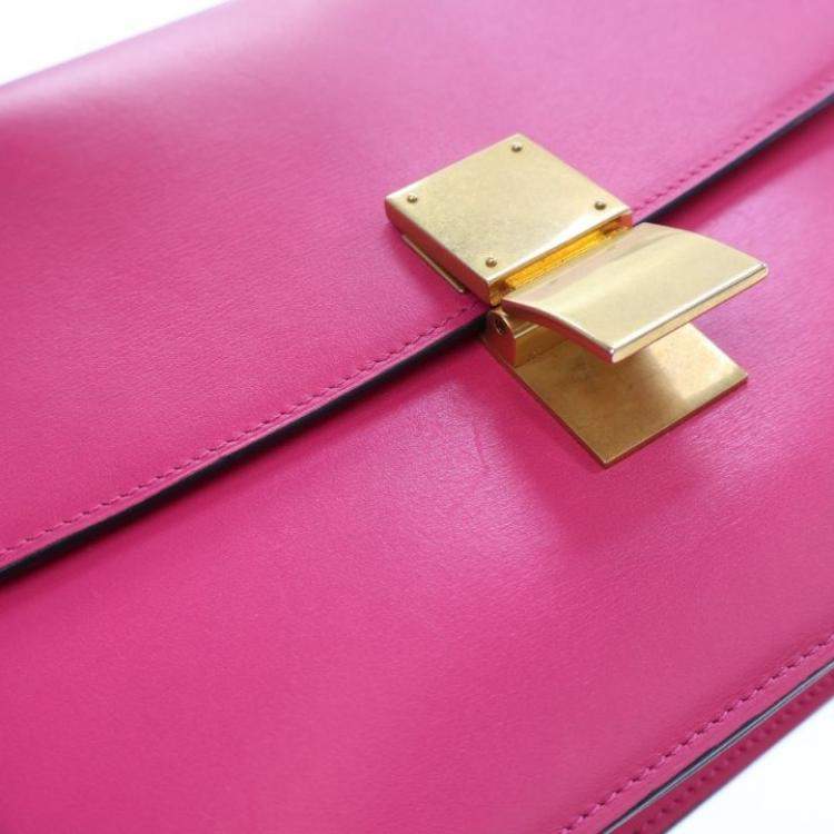 Pre Owned Celine Medium Smooth Calfskin Box Bag