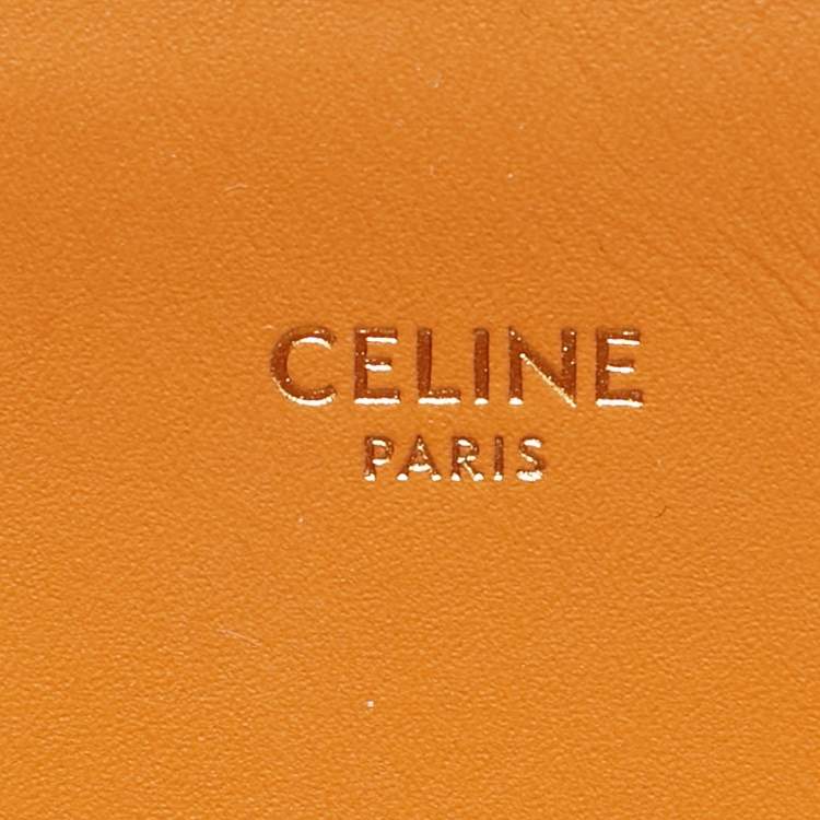 Pre Owned Celine Vertical Cabas Small Tan/Natural Canvas and Leather Tote