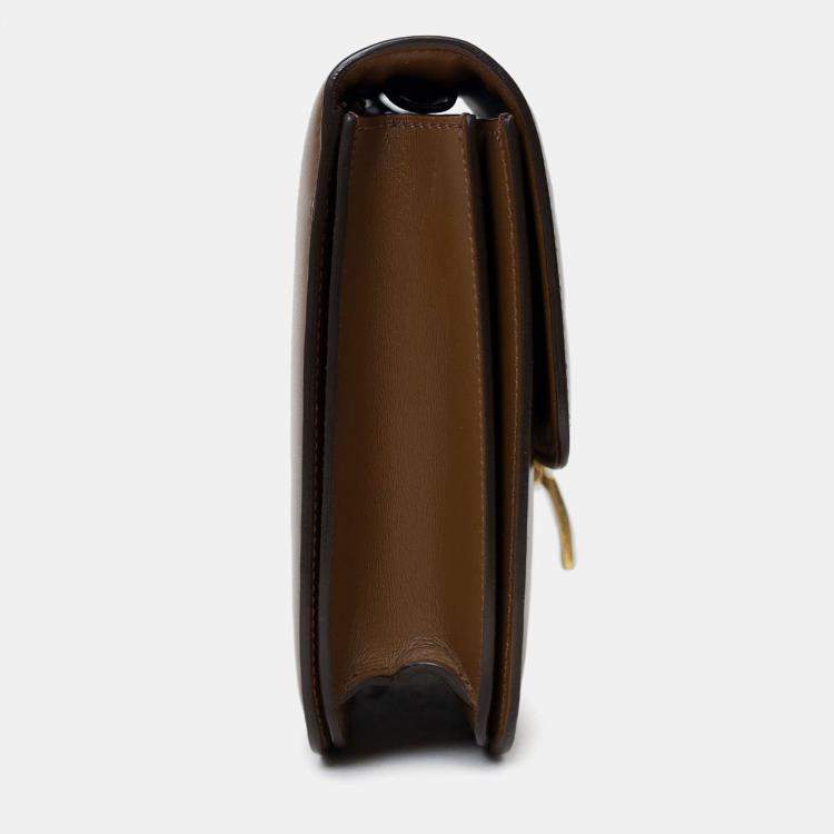 مملوكة مسبقًا Celine Brown Leather Medium Box Bag