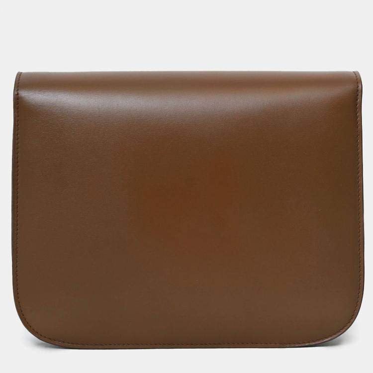 مملوكة مسبقًا Celine Brown Leather Medium Box Bag