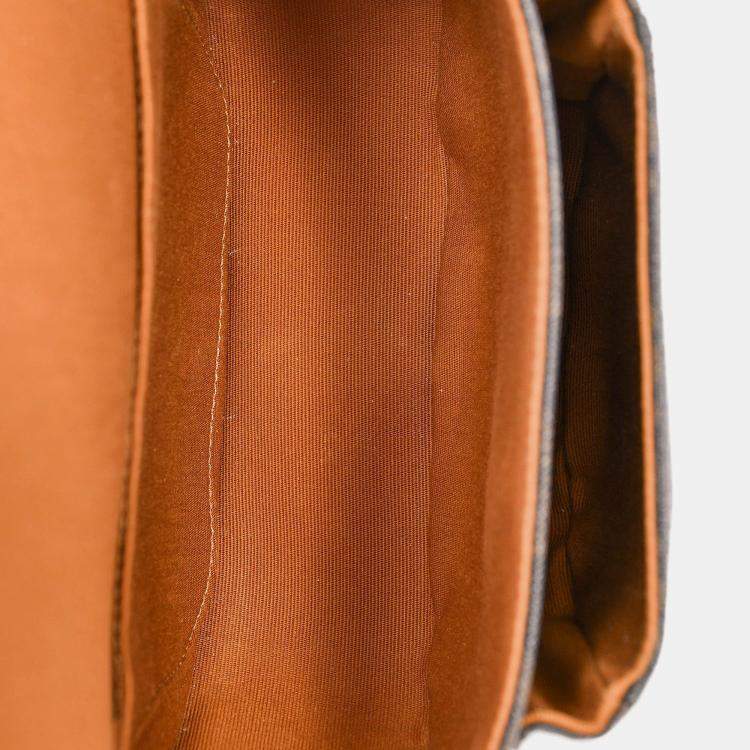 مملوكة مسبقًا Celine Brown Triomphe Canvas/Leather Medium Folco Crossbody