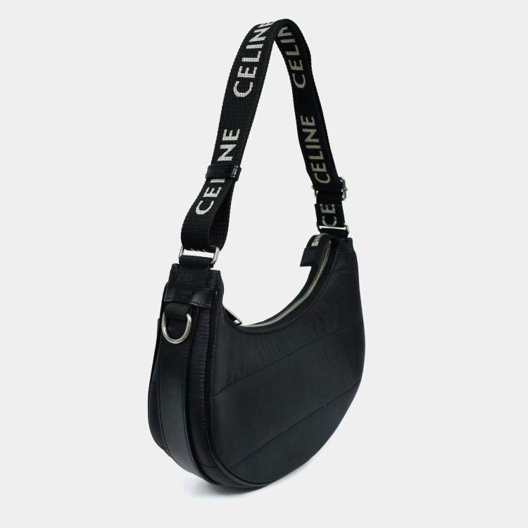 Pre Owned Celine Black Nylon Ava Shoulder Bag