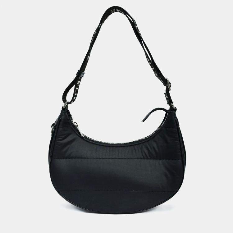 Pre Owned Celine Black Nylon Ava Shoulder Bag