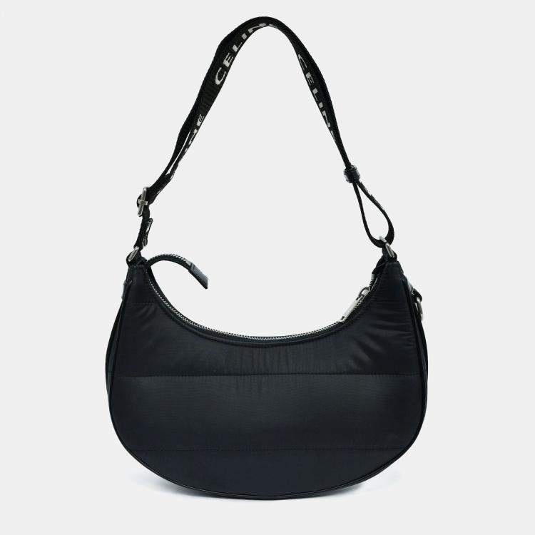 Pre Owned Celine Black Nylon Ava Shoulder Bag