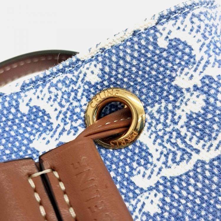 مملوكة مسبقًا Celine Blue Denim Triumph Denim Micro Sailor