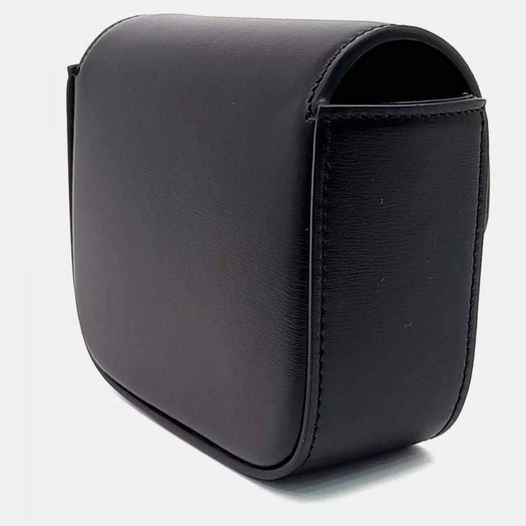 Pre Owned Celine Black Leather Triumph Mini Crossbody Bag