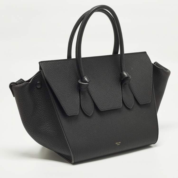 Pre Owned Celine Tie Mini Black Leather Tote