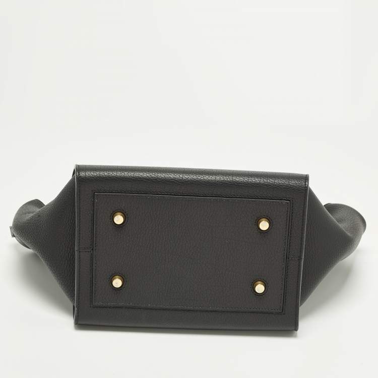 Pre Owned Celine Tie Mini Black Leather Tote