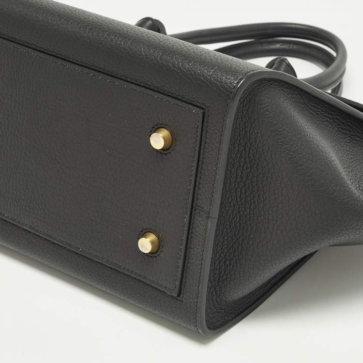 Pre Owned Celine Tie Mini Black Leather Tote