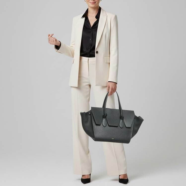 Pre Owned Celine Tie Mini Black Leather Tote