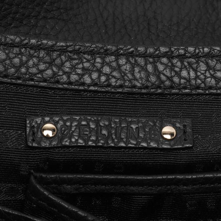 Pre Owned Celine Black Leather Shoulder Bag