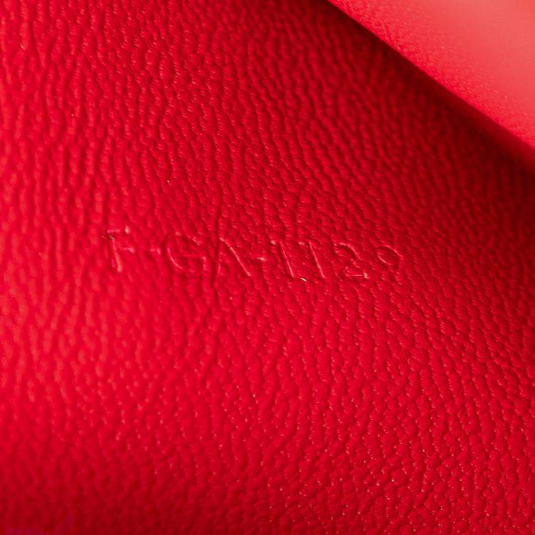 مملوكة مسبقًا Celine Red Medium Calfskin Classic Box