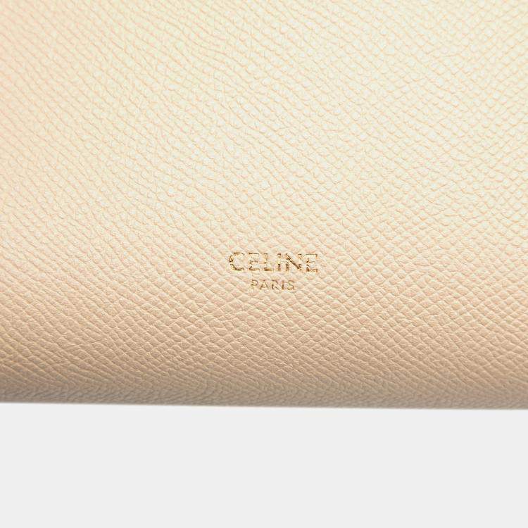 Pre Owned Celine Brown Mini Grained Calfskin Belt Satchel