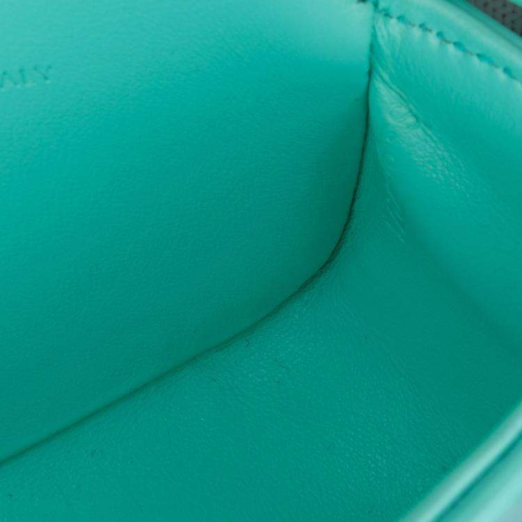 مملوكة مسبقًا Celine Blue Leather Triomphe AirPods Case with Strap