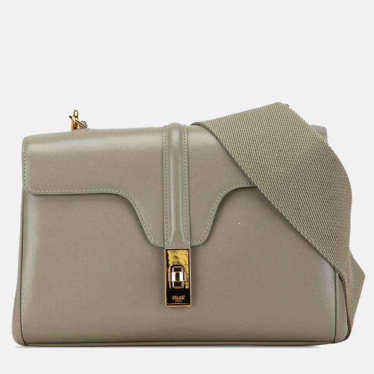 Pre Owned Celine Green Teen Smooth Calfskin Soft 16 Crossbody