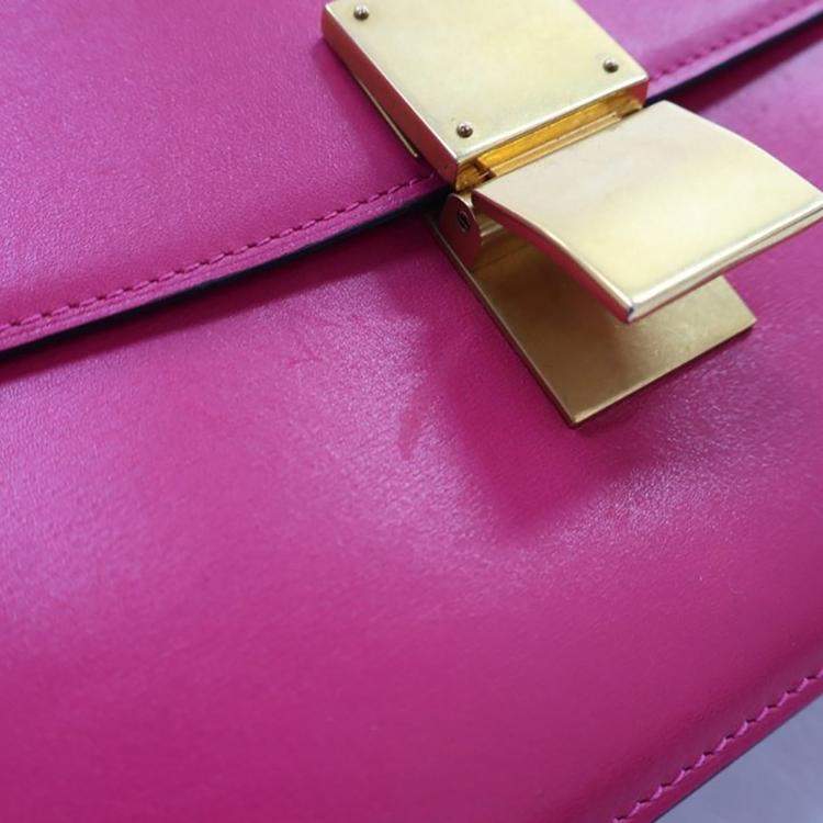 Pre Owned Celine Medium Smooth Calfskin Box Bag