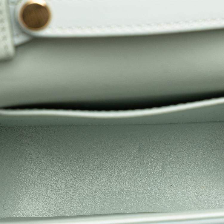 Pre Owned Celine Blue Mini Calfskin Claude Crossbody