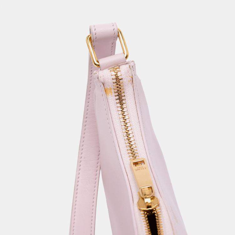 Pre Owned Celine Pink Mini Smooth Calfskin Ava Shoulder Bag