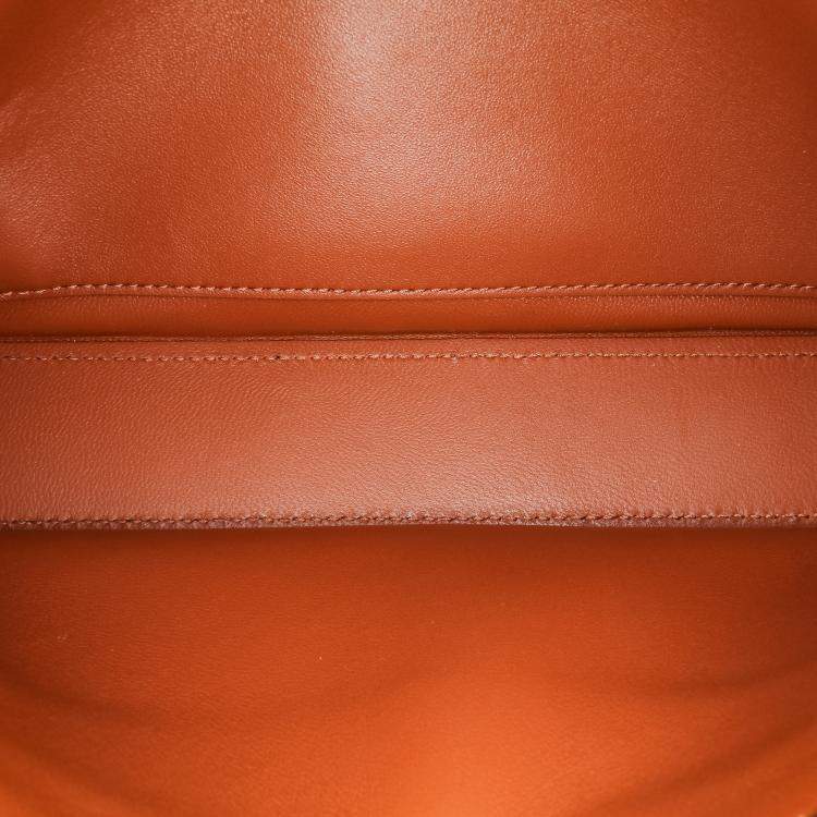 Pre Owned Celine Brown Triomphe Coated Canvas Triomphe Chain Shoulder Bag