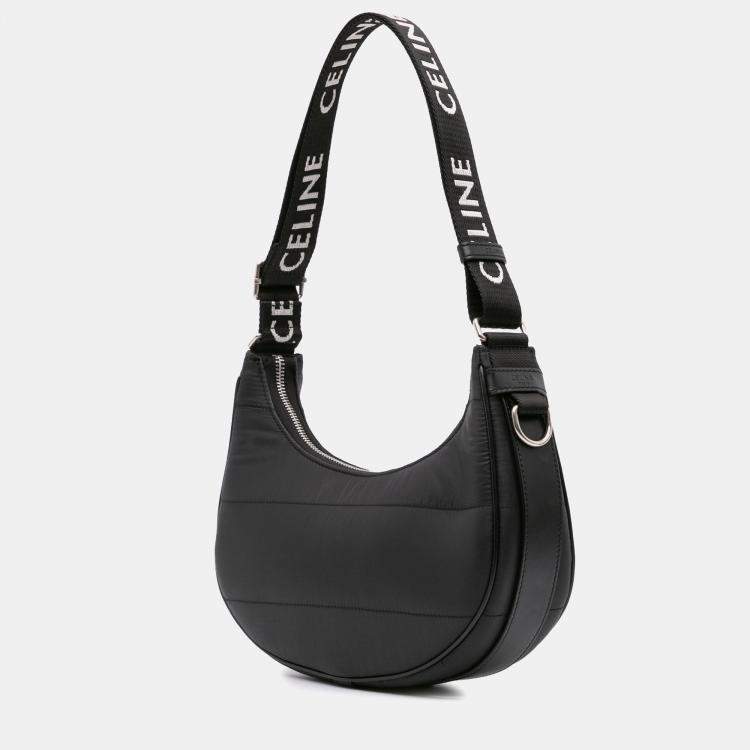 Pre Owned Celine Black Nylon Ava Shoulder Bag