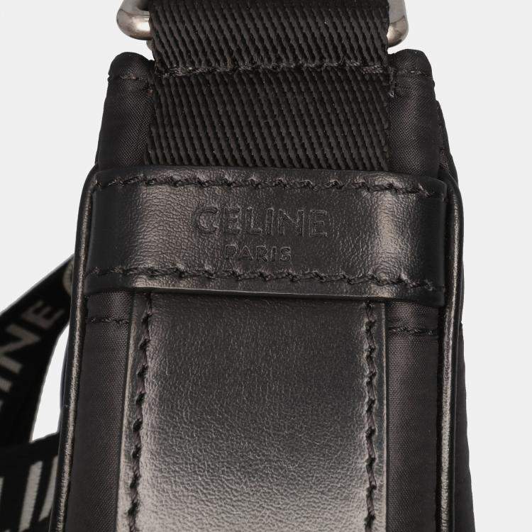 Pre Owned Celine Black Nylon Ava Shoulder Bag