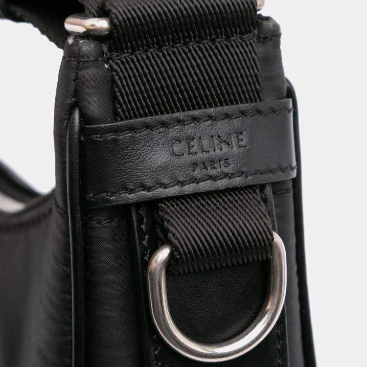 Pre Owned Celine Black Nylon Ava Shoulder Bag