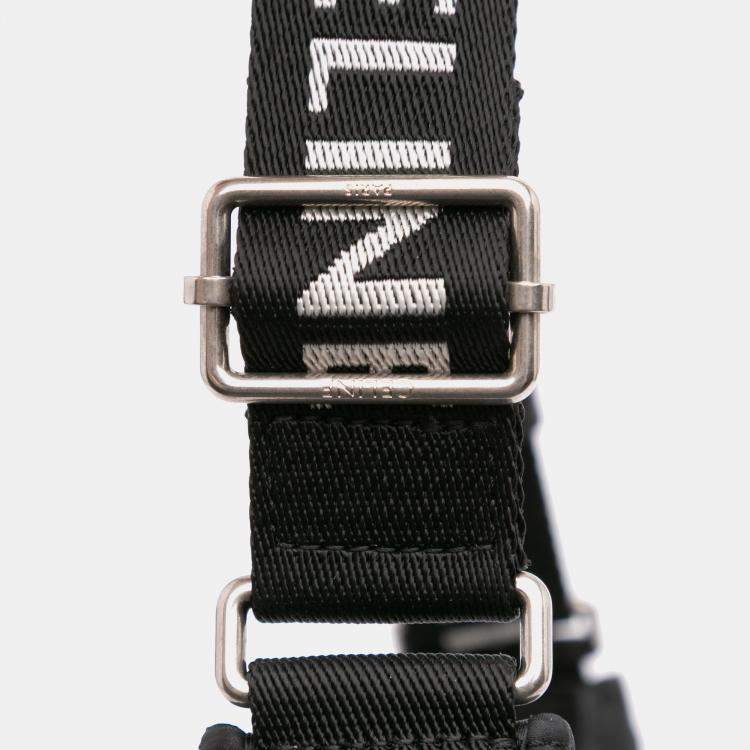 Pre Owned Celine Black Nylon Ava Shoulder Bag