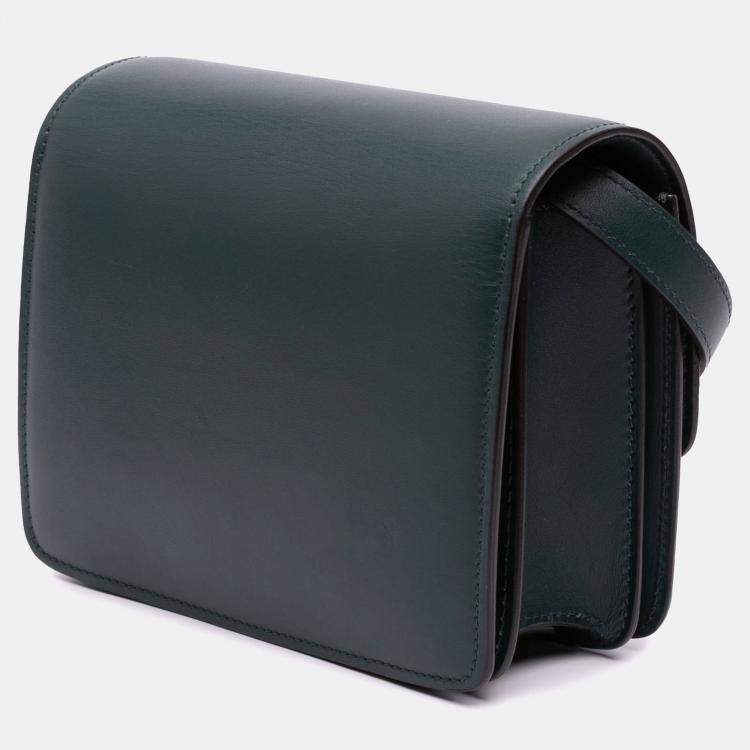 Pre Owned Celine Green Small Calfskin Classic Box