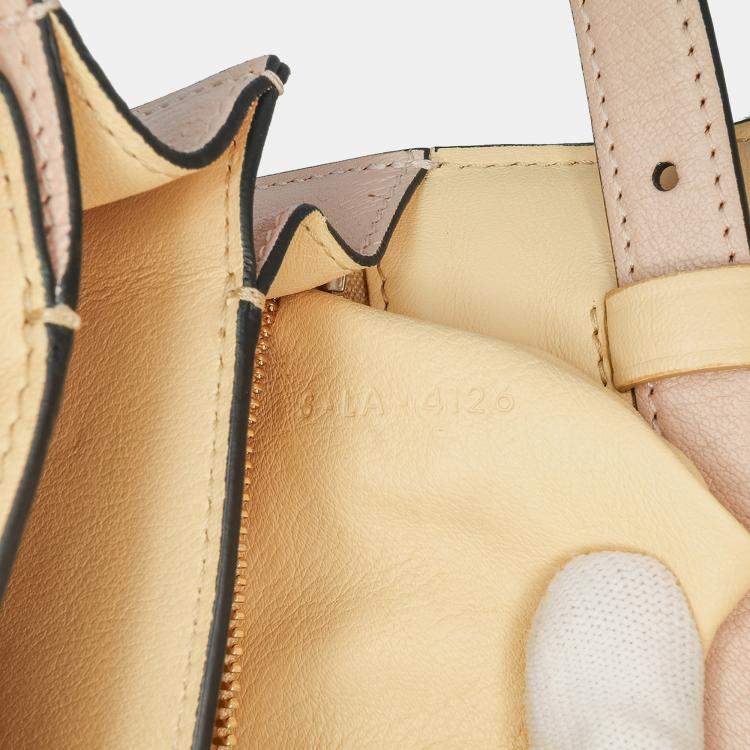 Pre Owned Celine Pink Small Liege Calfskin Classic Box