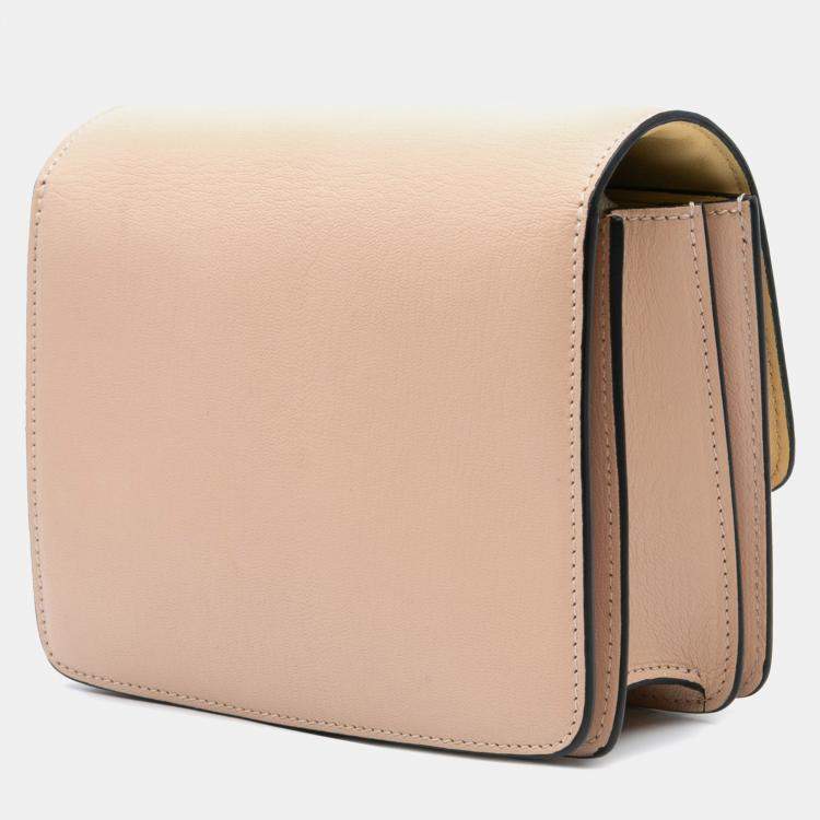 Pre Owned Celine Pink Small Liege Calfskin Classic Box