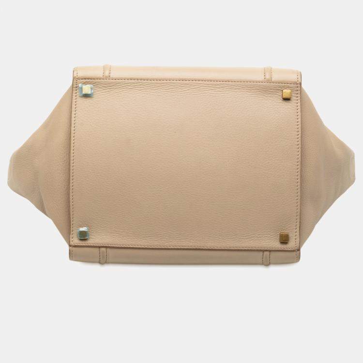 مملوكة مسبقًا Celine Brown Medium Leather Luggage Phantom Tote