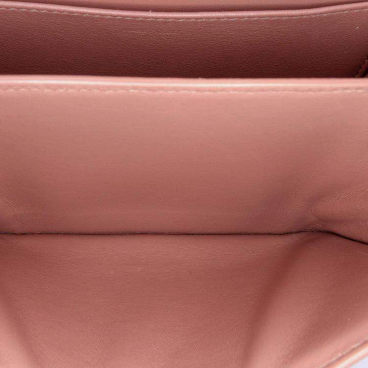 Pre Owned Celine Pink Teen Calfskin Classic Box