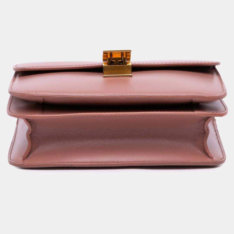 Pre Owned Celine Pink Teen Calfskin Classic Box