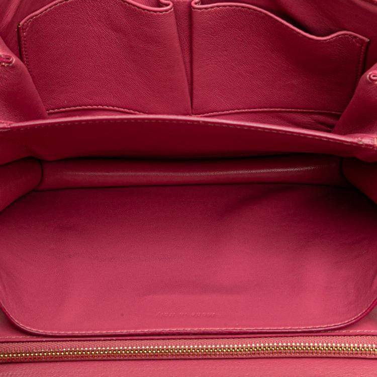 Pre Owned Celine Pink Medium Calfskin Classic Box