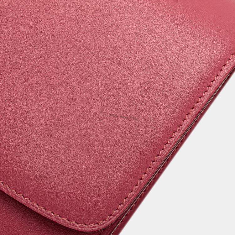 Pre Owned Celine Pink Medium Calfskin Classic Box