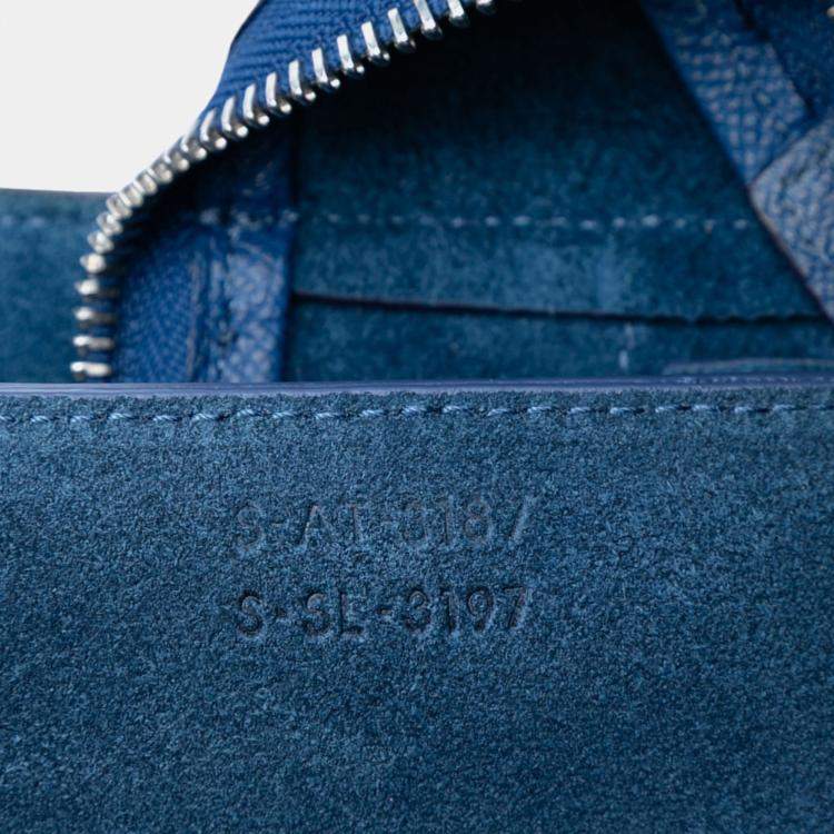 Pre Owned Celine Blue Micro Grained Calfskin Belt Bag