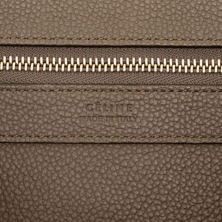 Pre Owned Celine Brown Small Leather Phantom Cabas Tote