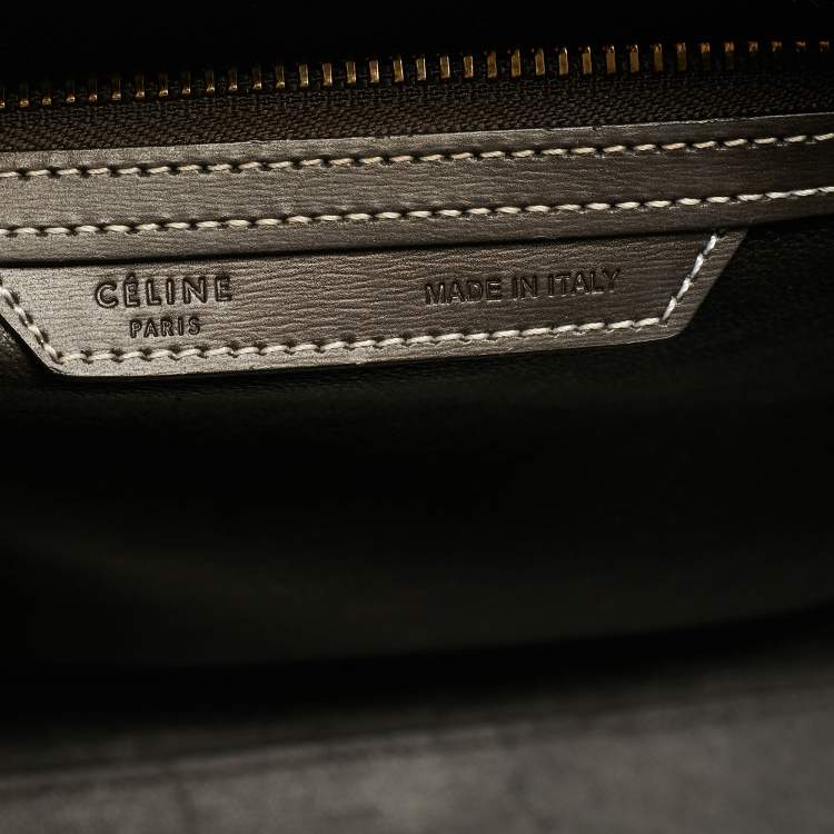 Pre Owned Celine Luggage Micro Tricolor Leather Tote