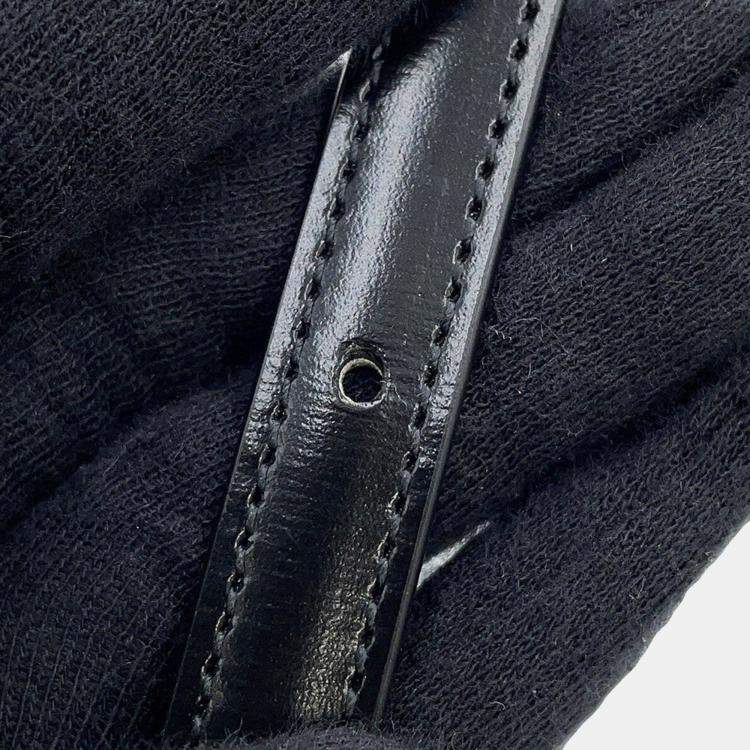 Pre Owned Celine Mini Buzas Claire 2-Way Bag Black Calf Leather Size Mini