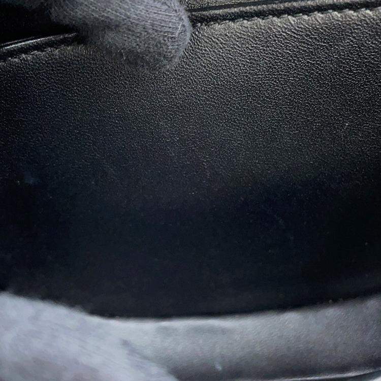 Pre Owned Celine Mini Buzas Claire 2-Way Bag Black Calf Leather Size Mini